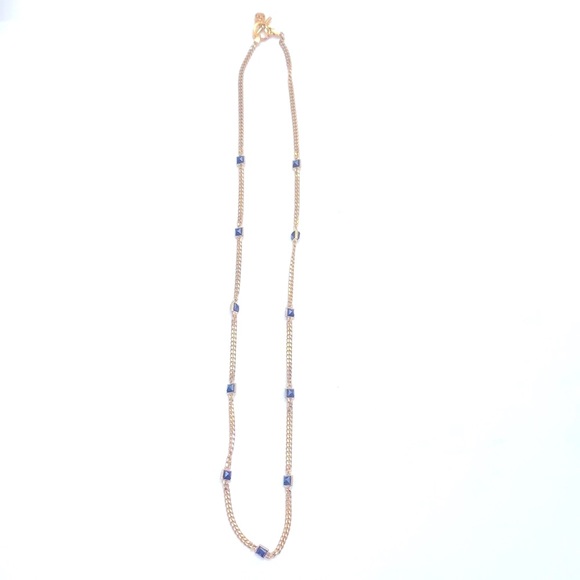 Michael Kors Gold Chain Necklace With Black Studs - Picture 2 of 5